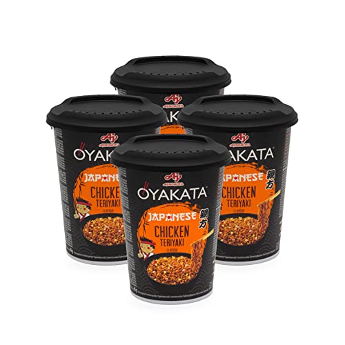 OYAKATA Teriyaki Hähnchen Geschmack 4er Pack Instant Nudeln Wok Style Japanischer Art Schnelle Zubereitung Ramen (4 x 96g) von Oyakata