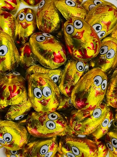 OYOY goldene Osterküken aus Milchschokolade I 252g mini Oster Küken I Ostersüßigkeiten I Osterkorb Suessigkeiten I Osternest Schokolade von OYOY