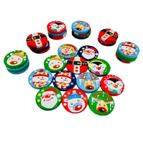 250g Schokotaler Weihnachten aus Milchschokolade I ca. 36 Stück I Fair Trade Kakao I Ideal als Weihnachtsteller und Adventskalender Füllung, für Nikolaus Geschenke von OYOY