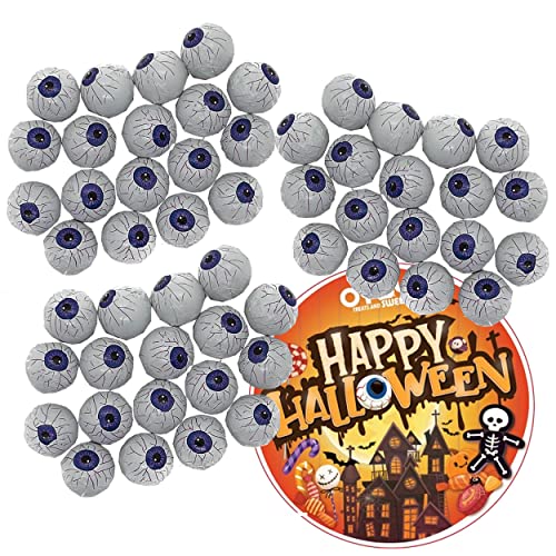 OYOY 3x 100g Halloween Augen aus Milchschokolade I ca. 54 Stück I plus gruseligen Halloweensticker von OYOY