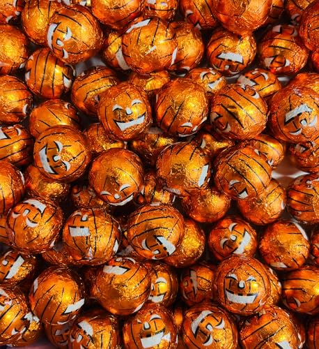OYOY Halloween Kürbis Schokobälle I 300g I Milchschokolade mit Milchcremefüllung I ca. 60 Stück I von OYOY