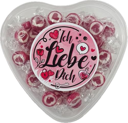 OYOY Liebes Herz Bonbons Set I 240g handgemachte Herzbonbons einzeln verpackt in einer Ich liebe Dich Süßigkeiten Box I Valentinstag Süssigkeiten I Geschenke für Frauen I Partner Geschenke von OYOY