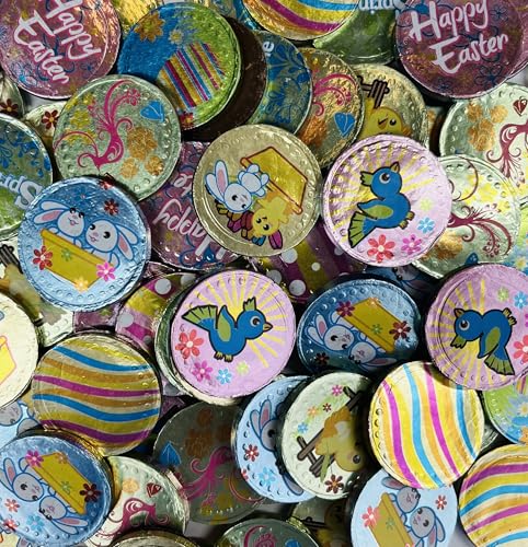 OYOY Oster Schokotalergeschenkset I 500g Taler im Osterdesign I Ostergeschenke Kinder und Erwachsene I Osterkorb Suessigkeiten I Osternest Schokolade von OYOY