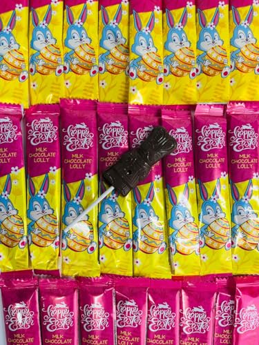 OYOY Osterhasen am Stiel I 25x 15g I Schokolollies Osterhase I Osterschokolade I Osterkorb Schokolade von OYOY