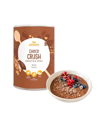 OATSOME® Choco Crush | Smoothie Bowl Mit Mildem Kakao & Cremigem Hafer | 100% Natürlich, Vegan & Ohne Zuckerzusatz + Zusatzstoffe | Einfache Zubereitung | Frühstück & Snack | Gefriertrocknung | 400g… von Oatsome