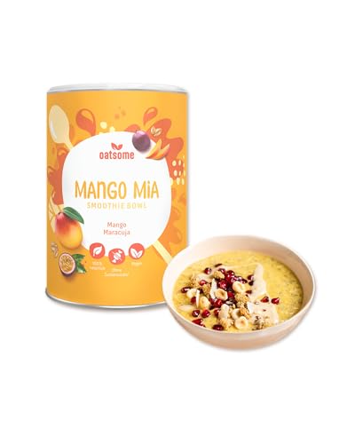 OATSOME® Mango Mia | Smoothie Bowl Mit Mango & Maracuja | 100% Natürlich, Vegan & Ohne Zuckerzusatz + Zusatzstoffe | Einfache Zubereitung | Frühstück | Superfoods | Gefriertrocknung | 400g von Oatsome