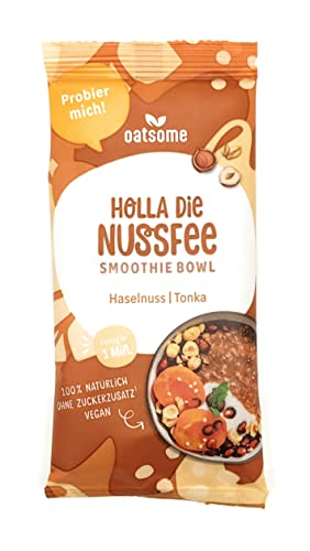 Oatsome Smoothie Bowl Holla die Nussfee - Smoothie zum löffeln - Frühstückersatz, Holla die Nussfee, 50g, Menge:1 Stück von Oatsome