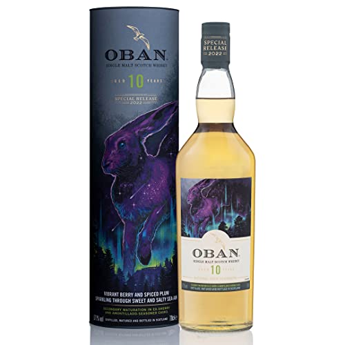 Oban 10 Jahre - Special Releases 2022 | Single Malt Scotch Whisky | Ausgezeichneter,aromatischer Bestseller | Handgefertigt in schottischen West Highlands | 57,1% vol | 700 ml Einzelflasche | von Oban