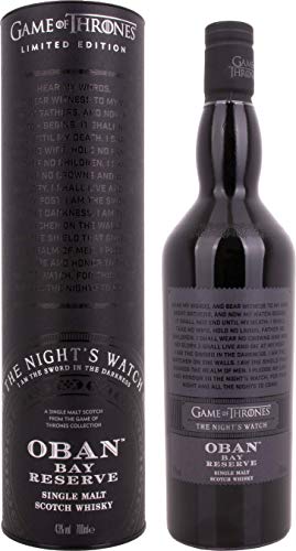 Oban Little Bay Reserve - Die Nachtwache | Single Malt Scotch Whisky | in limitierter Edition | für Fans der beliebten HBO-Serie "Game of Thrones" | 43% vol | 700ml Einzelflasche | von Oban