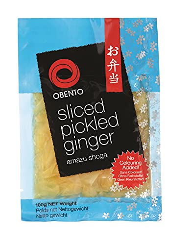 Obento Sliced Pickled Ginger (Eingelegter Ingwer in Scheiben), 100 g von Obento
