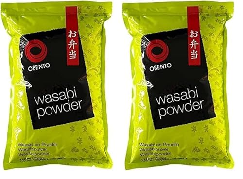 Obento Wasabi Meerretichpulver, 1000 gramm (Packung mit 2) von Obento