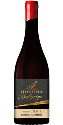 Oberbergener Baßgeige Spätburgunder Edition Terroir trocken, 0,75l I Granatrot I Wildkirsche & Vanille I Ideal zu Wild & Lamm I 5-7 Jahre Lagerdauer von Oberbergener Baßgeige
