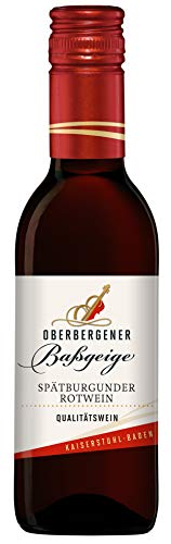 Oberbergener Baßgeige Spätburgunder QbA feinherb, 0,25l I Wald- & Brombeere I Ideal zu Wild & Steak I 4-5 Jahre Lagerdauer Oberbergener Baßgeige Spätburgunder QbA feinherb, 0,25l I Wald- & Brombeere I Ideal zu Wild & Steak I 4-5 Jahre Lagerdauer von Oberbergener Baßgeige