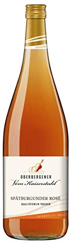 Oberbergener Baßgeige Spätburgunder Rosé QbA trocken, 1l I Fruchtig, Ideal zu Lachs & Geflügel I Lachsfarben I 3-4 Jahre Lagerdauer Oberbergener Baßgeige Spätburgunder Rosé QbA trocken, 1l I Fruchtig, Ideal zu Lachs & Geflügel I Lachsfarben I 3-4 Jahre Lagerdauer von KDJMDL