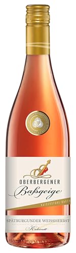 Oberbergener Baßgeige Spätburgunder Weissherbst Kabinett feinherb (1 x 0.75 l) (Packung mit 6) von Oberbergener Baßgeige