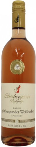 Oberbergerner Baßgeige Kaiserstuhl Spätburgunder Weißherbst Kabinett Rose von Oberbergener