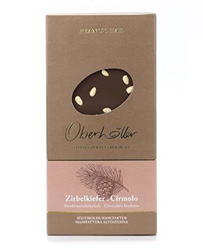 Oberhöller Feinbitter Schokolade mit Zirbelnuss, 100 g - 100% gentechnikfrei, ohne Konservierungsmittel, Bean-to-Bar, Qualitätsprodukt Made in Südtirol Oberhöller Feinbitter Schokolade mit Zirbelnuss, 100 g - 100% gentechnikfrei, ohne Konservierungsmittel, Bean-to-Bar, Qualitätsprodukt Made in Südtirol von Oberhöller Finest Gourmet Chocolate