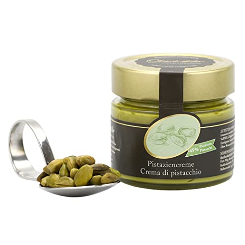 Oberhöller Pistazien Creme Aufstrich, 200 g - ohne Palmöl, gentechnikfrei, ohne Konservierungsmittel - Qualitätsprodukt Made in Südtirol Oberhöller Pistazien Creme Aufstrich, 200 g - ohne Palmöl, gentechnikfrei, ohne Konservierungsmittel - Qualitätsprodukt Made in Südtirol von Oberhöller Finest Gourmet Chocolate