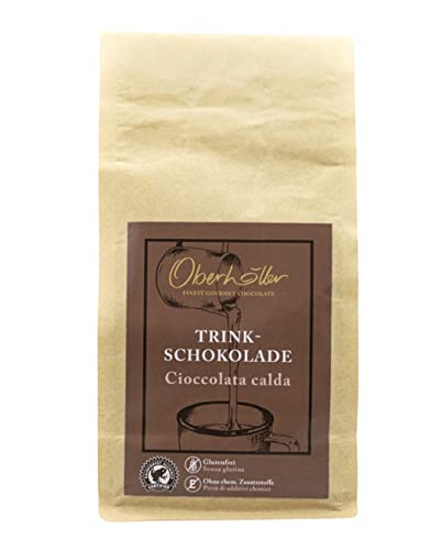 Oberhöller Trinkschokolade, 1000 g - 100% gentechnikfrei, ohne Konservierungsmittel, ohne chemische Zusatzstoffe, GLUTENFREI, Qualitätsprodukt Made in Südtirol von Oberhöller Finest Gourmet Chocolate