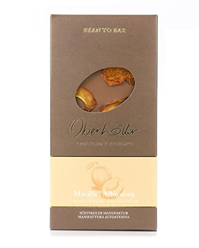 Oberhöller Vollmilchschokolade mit Marille, 100 g - 100% gentechnikfrei, ohne Konservierungsmittel, Bean-to-Bar, Qualitätsprodukt Made in Südtirol von Oberhöller Finest Gourmet Chocolate