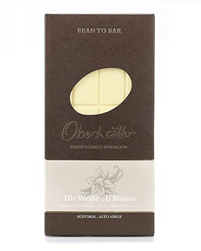 Oberhöller weiße Vollmilchschokolade, 100 g -100% gentechnikfrei, ohne Konservierungsmittel, Bean-to-Bar, Qualitätsprodukt Made in Südtirol Oberhöller weiße Vollmilchschokolade, 100 g -100% gentechnikfrei, ohne Konservierungsmittel, Bean-to-Bar, Qualitätsprodukt Made in Südtirol von Oberhöller Finest Gourmet Chocolate