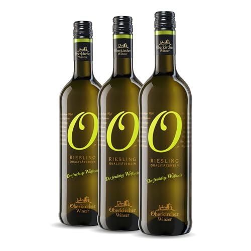 Oberkircher Winzer Riesling feinherb - COLLECTION "O" - Weißwein fruchtig und elegant mit angenehmer Süße & spannender Säure - badischer Wein, Anbaugebiet Ortenau (3 x 0,75l) von Oberkircher Winzer