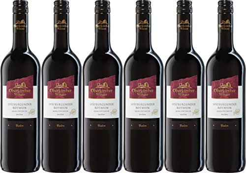 Oberkircher Winzer Collection Oberkirch Spätburgunder Rotwein QW trocken (6 x 0,75L) von Oberkircher Winzer