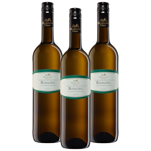 Oberkircher Winzer Riesling trocken - VINUM NOBILE - rassiger Weißwein trocken, fein-fruchtig mit zarten Aromen von Weinbergspfirsich & Zitrus – Qualitätswein aus Baden (3 x 0,75l) von Oberkircher Winzer