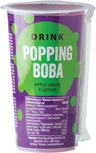 OBOBA Popping Boba Drink, Apple und Grapes - 1 x 425ml von Oboba