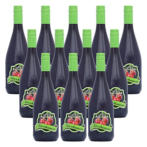 ALLACHER Kirschwein Premium Reserve - Fruchtwein 8,5% vol. - ideale Geschenkidee - österreichisches Qualitätsprodukt (12 x 0,75 l) von Obstland-Kellerei ALLACHER