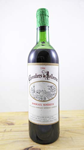 Wein Jahrgang 1986 Bordeaux Supérieur Chevaliers de Bellevue ME Flasche von OccasionVin