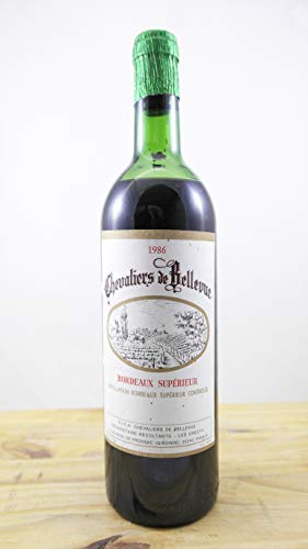 Wein Jahrgang 1986 Bordeaux Supérieur Chevaliers de Bellevue ME Flasche Wein Jahrgang 1986 Bordeaux Supérieur Chevaliers de Bellevue ME Flasche von OccasionVin