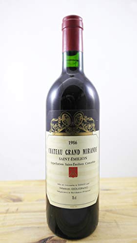 Wein Jahrgang 1986 Château Grand Mirande Flasche Wein Jahrgang 1986 Château Grand Mirande Flasche von OccasionVin