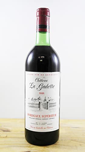 Wein Jahrgang 1986 Château La Gadette Flasche Wein Jahrgang 1986 Château La Gadette Flasche von OccasionVin