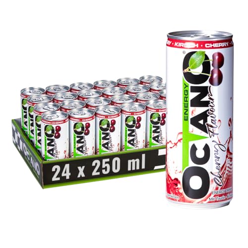 Octano Energy | Cherry | Kirsche | Koffeinhaltiger Energy Drink mit Kirschgeschmack | 250ml pro Dose | 24er Palette | Preis inklusive 6 € Dosenpfand | 31,5 mg Koffein pro 100ml Octano Energy | Cherry | Kirsche | Koffeinhaltiger Energy Drink mit Kirschgeschmack | 250ml pro Dose | 24er Palette | Preis inklusive 6 € Dosenpfand | 31,5 mg Koffein pro 100ml von Octano Energy