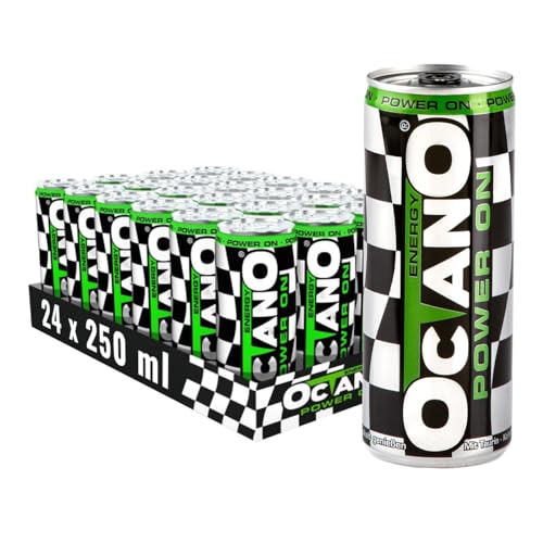 Octano Energy | Koffeinhaltiger Energy Drink | 250ml pro Dose | 24er Palette | Preis inklusive 6 € Dosenpfand von Octano Energy