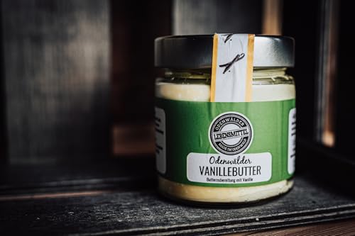 Odenwälder Lebensmittel Vanillebutter mit echter Vanille, cremig & aromatisch, 100% Natur ohne Zusätze, Ideal als Brotaufstrich, für Desserts & zum Verfeinern von Speisen – Made in Germany – 150g Odenwälder Lebensmittel Vanillebutter mit echter Vanille, cremig & aromatisch, 100% Natur ohne Zusätze, Ideal als Brotaufstrich, für Desserts & zum Verfeinern von Speisen – Made in Germany – 150g von Odenwälder Lebensmittel