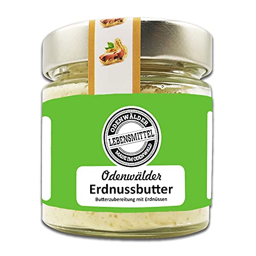 Odenwälder Lebensmittel - Premium Erdnussbutter mit echten Erdnüssen - hochwertige Erdnuss Butter - Made in Germany - 150 g von Odenwälder Lebensmittel