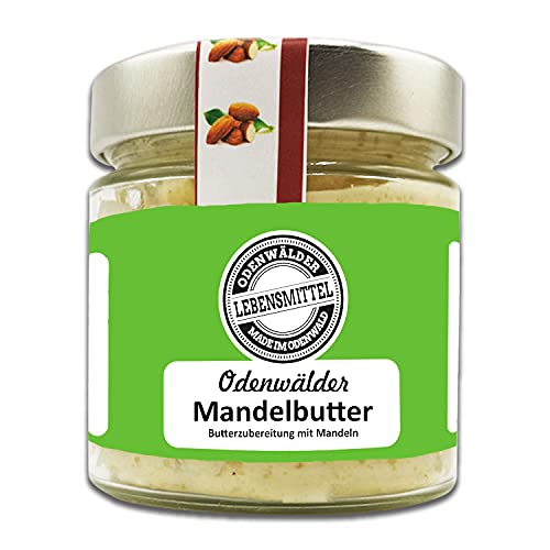 Odenwälder Lebensmittel - Premium Mandelbutter mit echten Mandeln - hochwertige Mandel Butter - Made in Germany - 150 g Odenwälder Lebensmittel - Premium Mandelbutter mit echten Mandeln - hochwertige Mandel Butter - Made in Germany - 150 g von Odenwälder Lebensmittel