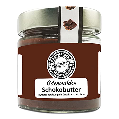 Odenwälder Lebensmittel Schokobutter Zartbitter mit echter Schokolade, cremig & reichhaltig, 100% Natur, Perfekt als Brotaufstrich, zum Backen & Verfeinern – Made in Germany – 150g Odenwälder Lebensmittel Schokobutter Zartbitter mit echter Schokolade, cremig & reichhaltig, 100% Natur, Perfekt als Brotaufstrich, zum Backen & Verfeinern – Made in Germany – 150g von Odenwälder Lebensmittel