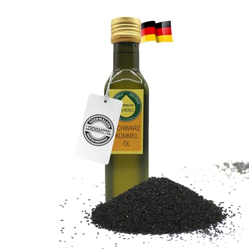 Odenwälder Lebensmittel Premium Schwarzkümmel-Öl, aus besten Schwarzkümmelsamen, Ideal zum Verfeinern, für Dressings & kreative Gerichte – Made in Germany (250 ml) Odenwälder Lebensmittel Premium Schwarzkümmel-Öl, aus besten Schwarzkümmelsamen, Ideal zum Verfeinern, für Dressings & kreative Gerichte – Made in Germany (250 ml) von Odenwälder Lebensmittel