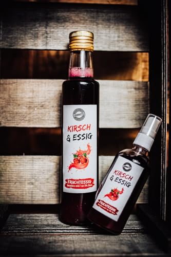 Odenwälder Lebensmittel Premium Kirsch-Fruchtessig, aus echten Kirschen, Ideal für Salate, Fischgerichte & Dressings – Made in Germany – 300ml Odenwälder Lebensmittel Premium Kirsch-Fruchtessig, aus echten Kirschen, Ideal für Salate, Fischgerichte & Dressings – Made in Germany – 300ml von Odenwälder Lebensmittel