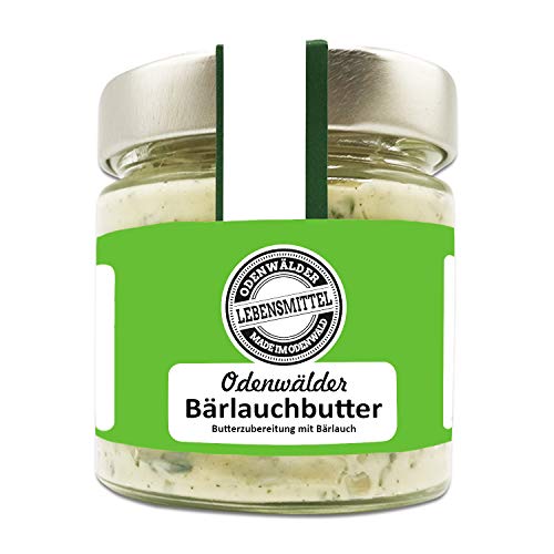 Odenwälder Lebensmittel Premium Bärlauchbutter, Aromatische Butter mit echtem Bärlauch, Ideal als Brotaufstrich, zum Grillen & Verfeinern – Made in Germany – 150g Odenwälder Lebensmittel Premium Bärlauchbutter, Aromatische Butter mit echtem Bärlauch, Ideal als Brotaufstrich, zum Grillen & Verfeinern – Made in Germany – 150g von Odenwälder Lebensmittel