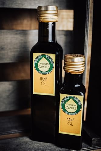Odenwälder Lebensmittel Premium Hanföl, Kaltgepresst & Reich an Omega-3 & Omega-6 – Made in Germany - bestes Öl aus Hanf (100 ml) von Odenwälder Lebensmittel