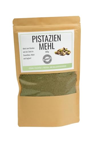 Odenwälder Lebensmittel Premium Pistazienmehl, Vegan & Proteinreich, Ideal zum Backen, Smoothies, Müsli & Joghurt, Teilentölt & Ballaststoffreich – Made in Germany - 300g Odenwälder Lebensmittel Premium Pistazienmehl, Vegan & Proteinreich, Ideal zum Backen, Smoothies, Müsli & Joghurt, Teilentölt & Ballaststoffreich – Made in Germany - 300g von Odenwälder Lebensmittel