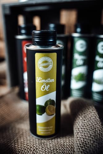 Odenwälder Lebensmittel Premium Limetten-Öl, Hochwertiges Speiseöl mit echtem Limettenaroma, Vielseitig einsetzbar zum Kochen, Braten, Marinieren & Verfeinern – Made in Germany – 250ml von Odenwälder Lebensmittel
