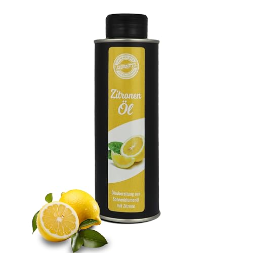 Odenwälder Lebensmittel - leckeres Zitronenöl mit leckerem Geschmack aus besten Zutaten aus echten Zitronen mit hochwertigem Olivenöl (Zitronen-Öl) von Odenwälder Lebensmittel