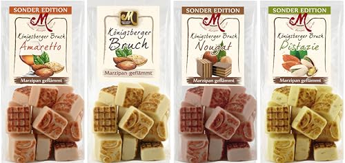 4 x Odenwälder Marzipan Königsberger Bruch Nougat Pistazie Amaretto Sonderedition 850g von Odenwälder Marzipan