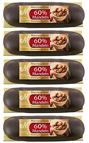 Odenwälder Marzipan Spar Set 5x Premium Marzipanbrote 60% Mandeln 500g umhüllt mit Zartbitterschokolade Odenwälder Marzipan Spar Set 5x Premium Marzipanbrote 60% Mandeln 500g umhüllt mit Zartbitterschokolade von Odenwälder Marzipan