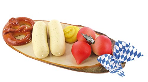 Odenwälder Marzipan Vesperbrettchen 200g mit Brezel, Radieschen, Weißwürste und Senf von Odenwälder Marzipan